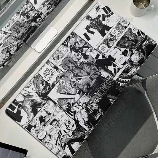 Gamer Mouse Pad Larger XXL 90X40Cm Speed Computer Keyboard Pad Pc Desk Mat One Pieces Zoro Gaming Accessories Mousepad Playmat