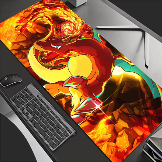 Mouse Pad Computer Keyboard 900X400 Carpet Large Gaming Accessories Mousepad PC Gamer Xxl P-Pokemons Charizard Desk Mat Table