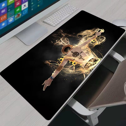 Mouse Pad Gaming XL New Computer Home Pc Mousepad XXL Desk Mats One Piece Portgas D Ace Natural Rubber Office anti Slip